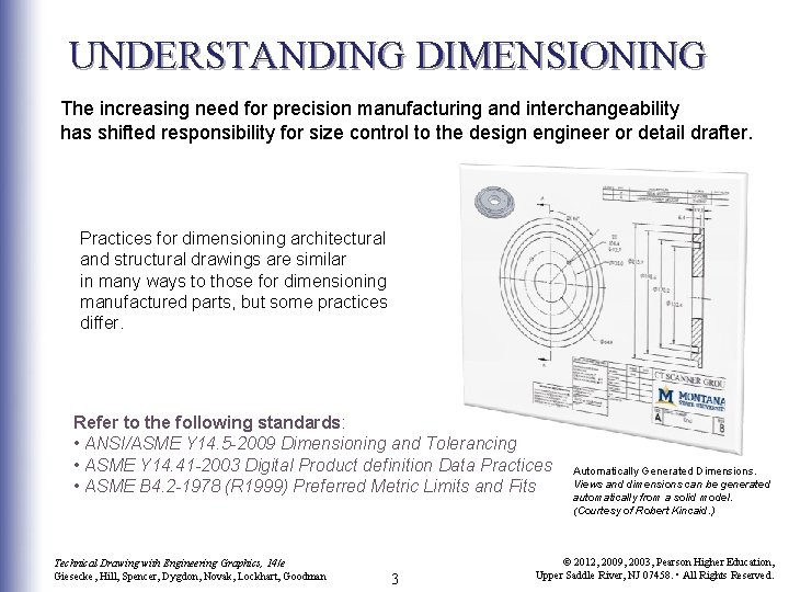UNDERSTANDING DIMENSIONING The increasing need for precision manufacturing and interchangeability has shifted responsibility for UNDERSTANDING DIMENSIONING The increasing need for precision manufacturing and interchangeability has shifted responsibility for