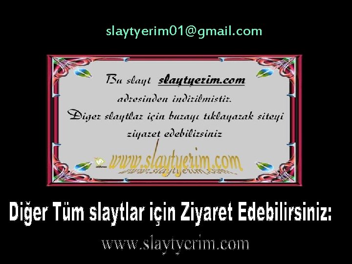 slaytyerim 01@gmail. com 
