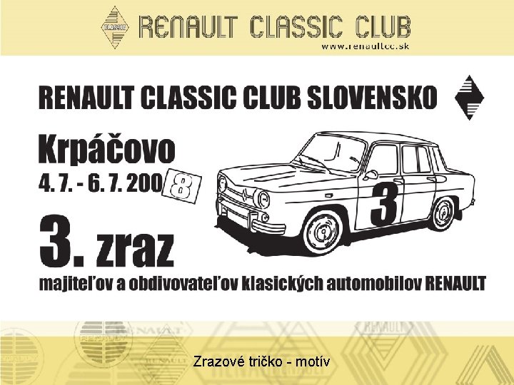 Zrazové tričko - motív 