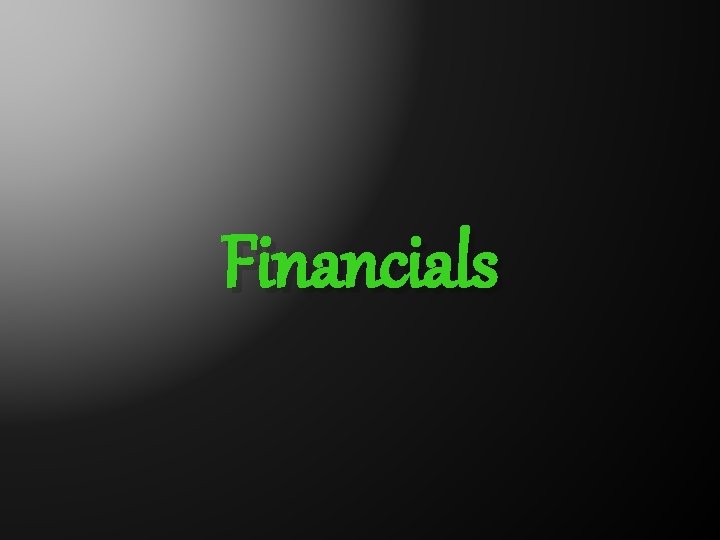 Financials 