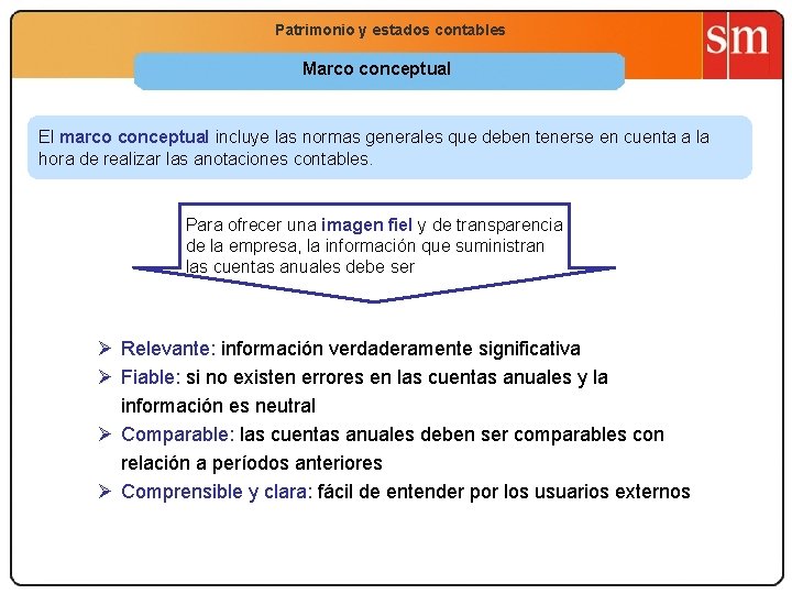 Economía 2. º Bachillerato Patrimonio y estados contables La función productiva Marco conceptual El