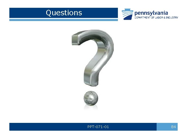 Questions PPT-071 -01 84 