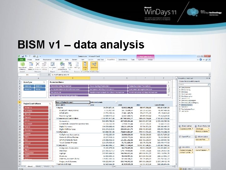 BISM v 1 – data analysis 