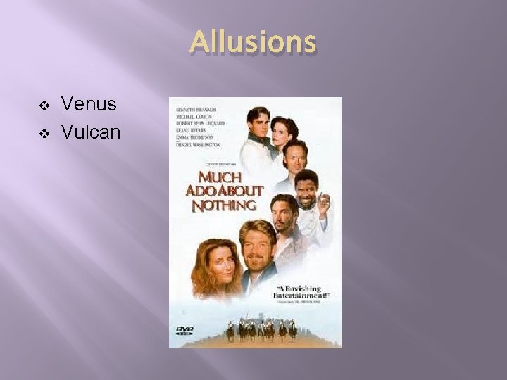 Allusions v v Venus Vulcan 