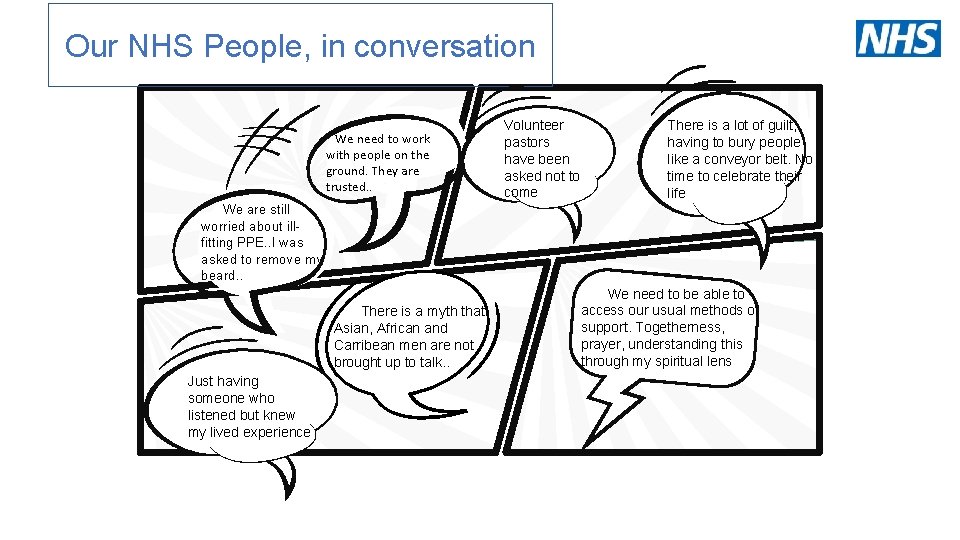 Our NHS People, in conversation V We need to work with people on the