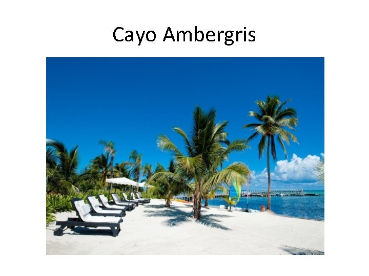 Cayo Ambergris 