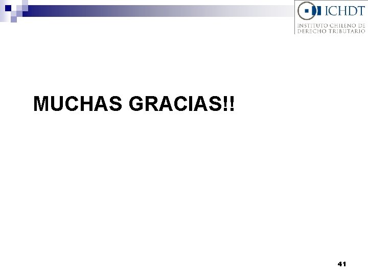 MUCHAS GRACIAS!! 41 