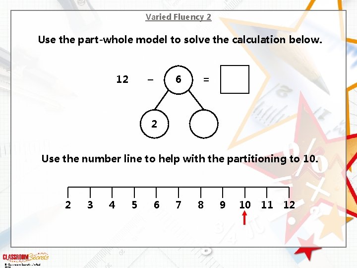 Varied Fluency 2 Use the part-whole model to solve the calculation below. 12 –