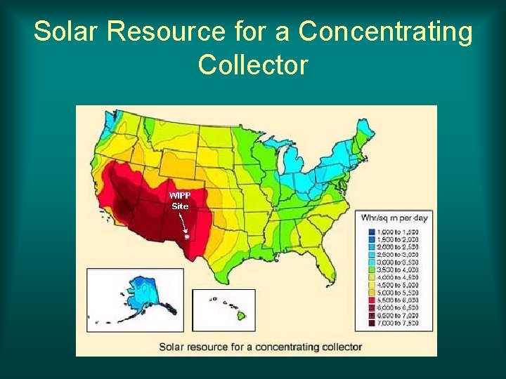 Solar Resource for a Concentrating Collector 