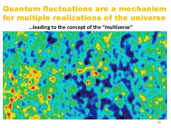 Quantum fluctuations are a mechanism for multiple realizations of the universe …leading to the