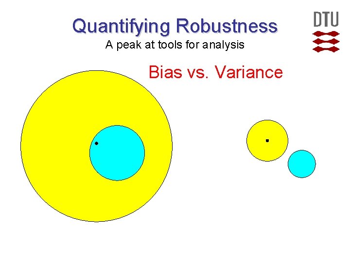 Quantifying Robustness A peak at tools for analysis Bias vs. Variance  Quantifying Robustness A peak at tools for analysis Bias vs. Variance