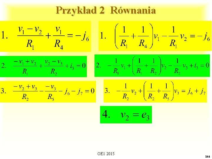 Przykład 2 Równania OE 1 2015 164 