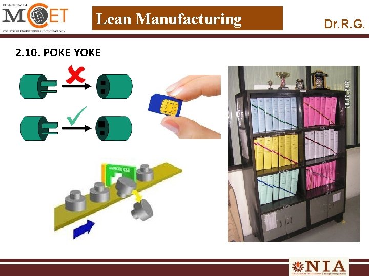 Lean Manufacturing 2. 10. POKE YOKE Dr. R. G. 