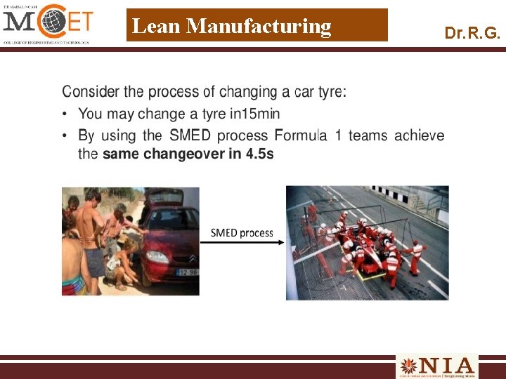 Lean Manufacturing Dr. R. G. 