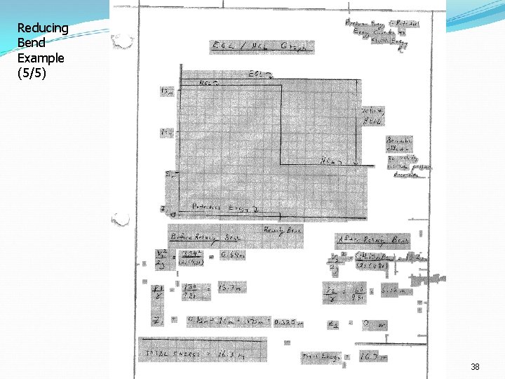 Reducing Bend Example (5/5) 38 