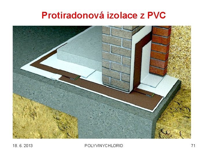 Protiradonová izolace z PVC 18. 6. 2013 POLYVINYCHLORID 71 