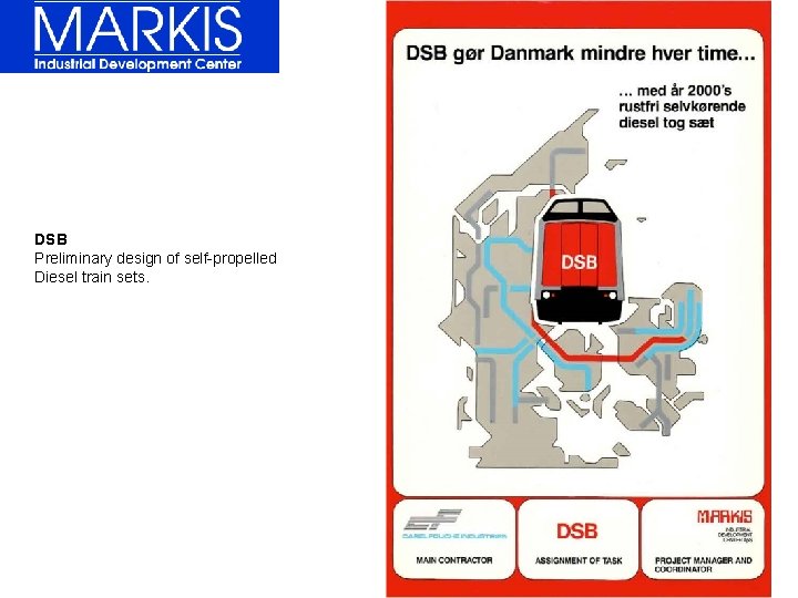 DSB Preliminary design of self-propelled Diesel train sets. 