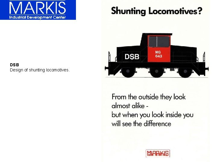 DSB Design of shunting locomotives. 