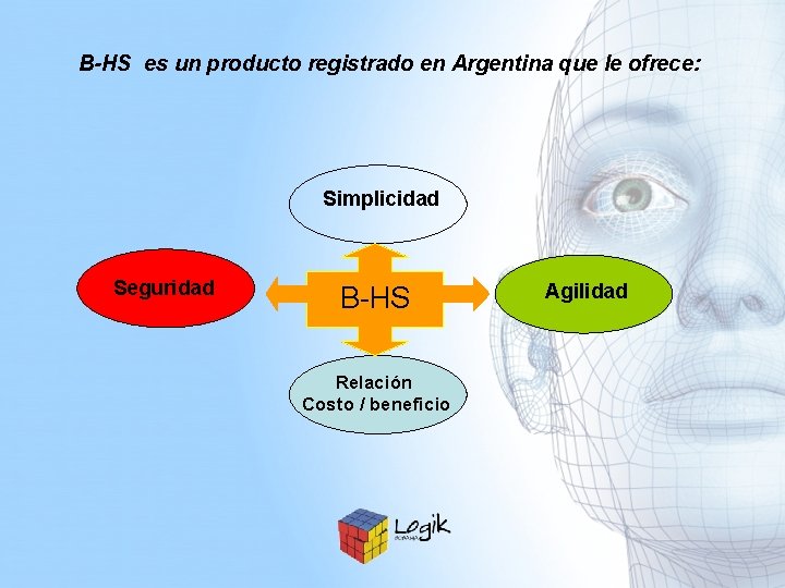 B-HS es un producto registrado en Argentina que le ofrece: Simplicidad Seguridad B-HS Relación