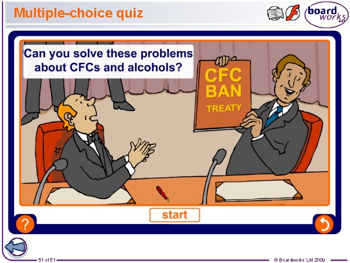 Multiple-choice quiz 51 of 51 © Boardworks Ltd 2009 