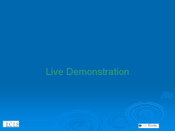 Live Demonstration 27 