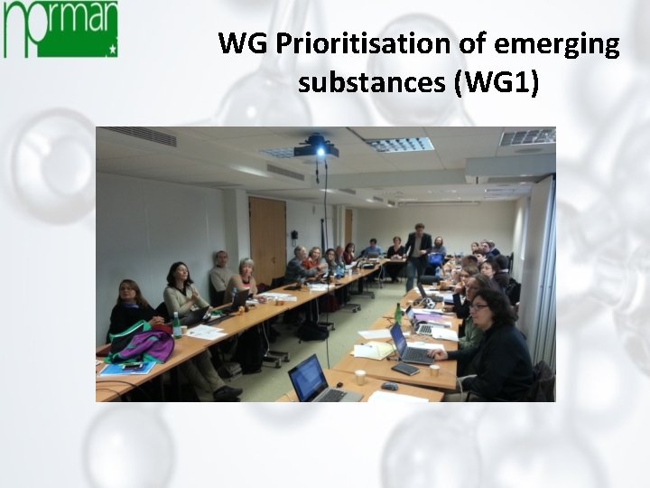 WG Prioritisation of emerging substances (WG 1) 