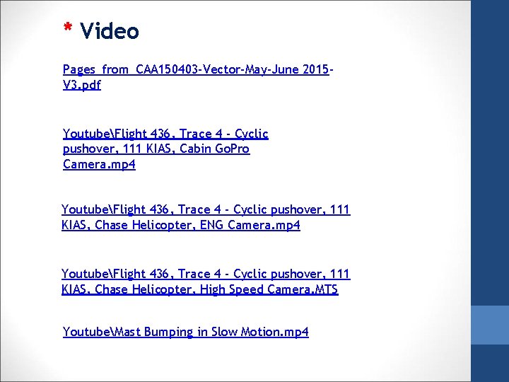 * Video Pages_from_CAA 150403 -Vector-May June 2015 V 3. pdf YoutubeFlight 436, Trace 4