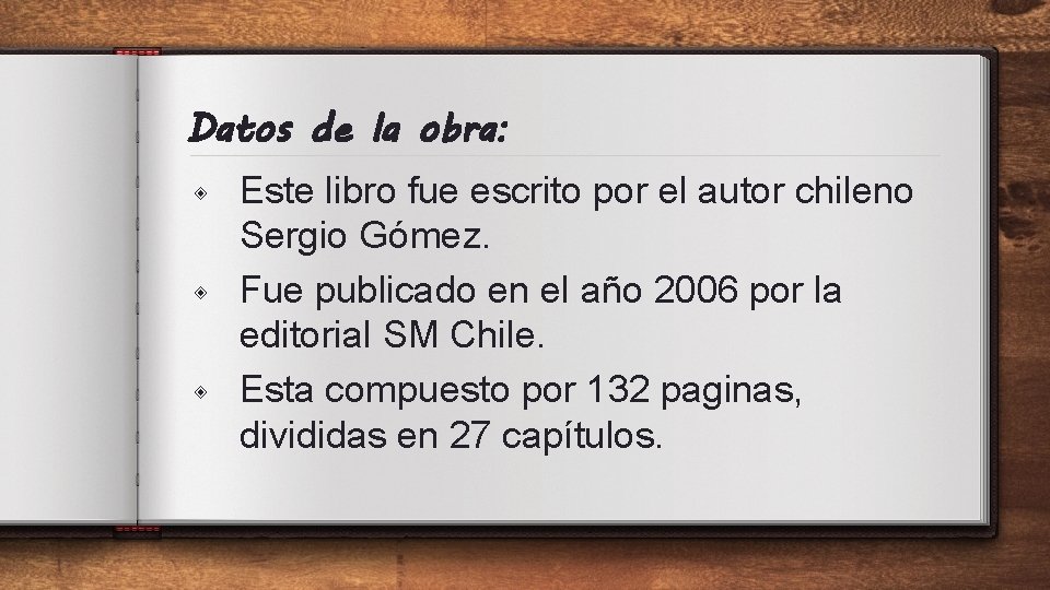 Datos de la obra: ◈ ◈ ◈ Este libro fue escrito por el autor