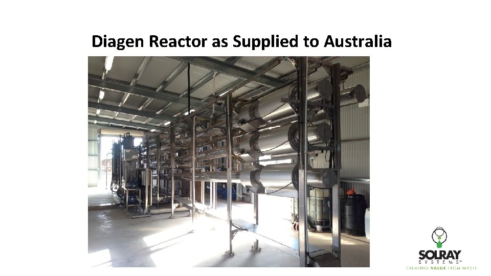 Diagen Reactor as Supplied to Australia 