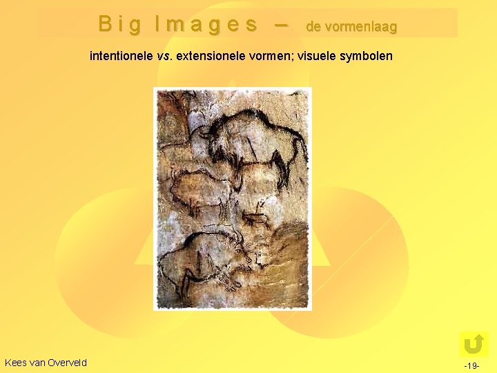 Big Images – de vormenlaag intentionele vs. extensionele vormen; visuele symbolen Kees van Overveld