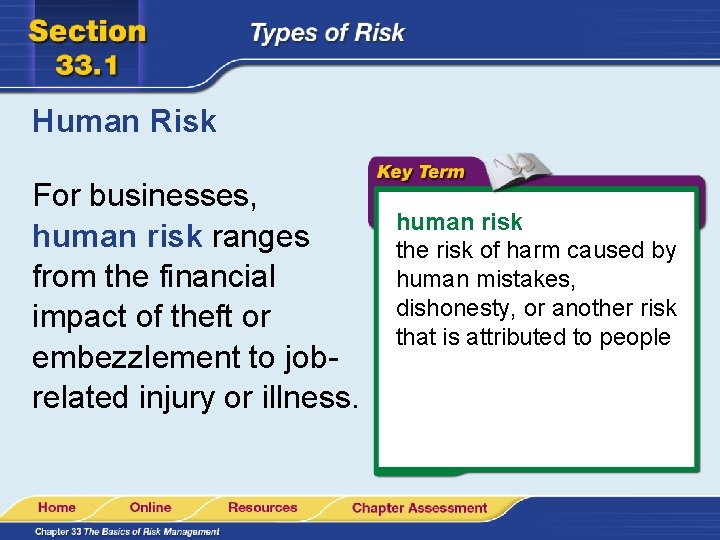 Human Risk For businesses, human risk ranges from the financial impact of theft or