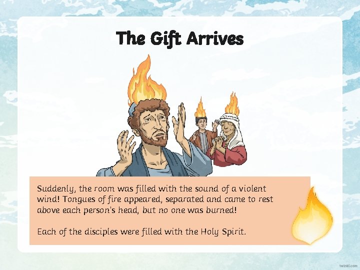 The Gift Arrives Suddenly, the room was filled with the sound of a violent The Gift Arrives Suddenly, the room was filled with the sound of a violent