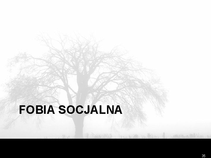 FOBIA SOCJALNA 35 