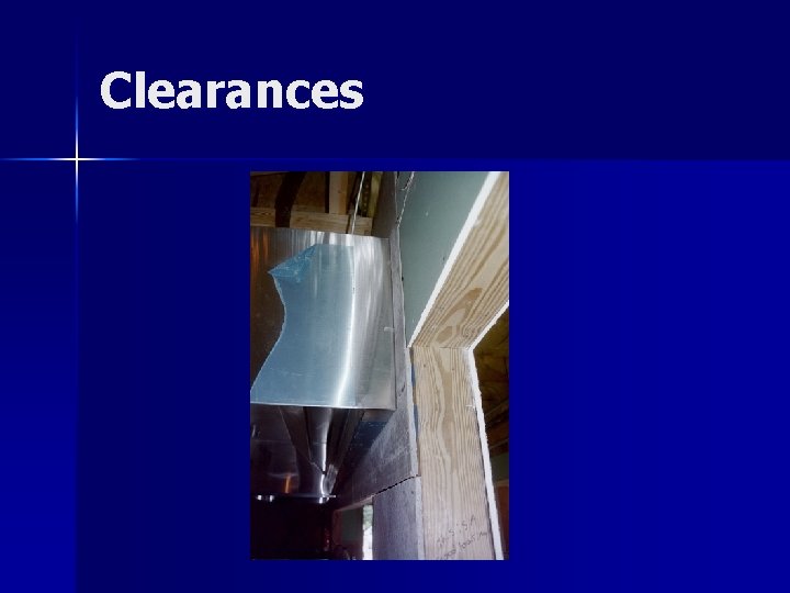 Clearances Clearances