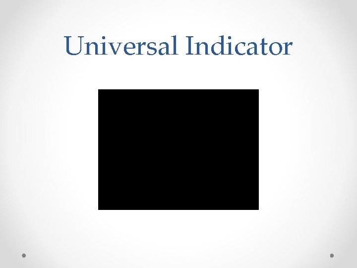 Universal Indicator 