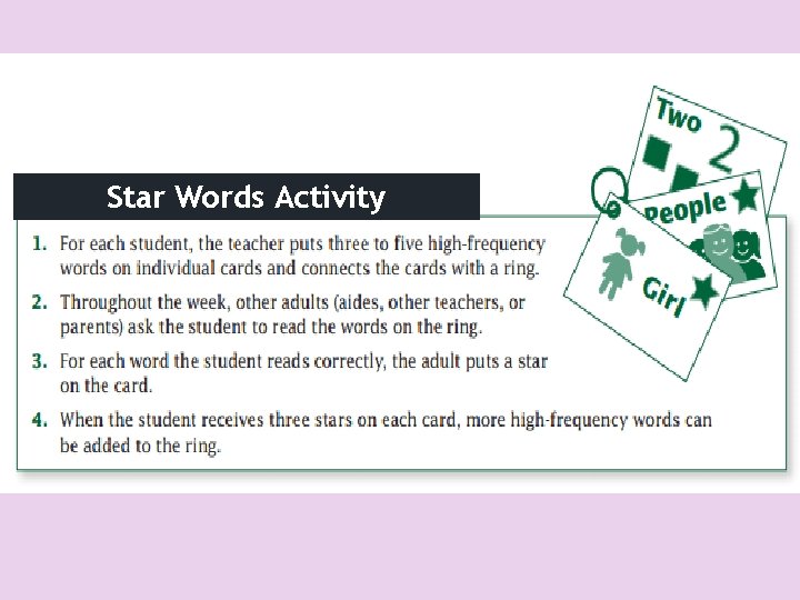 Star Words Activity 