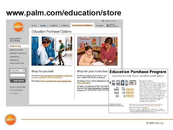 www. palm. com/education/store © 2006 Palm, Inc. 