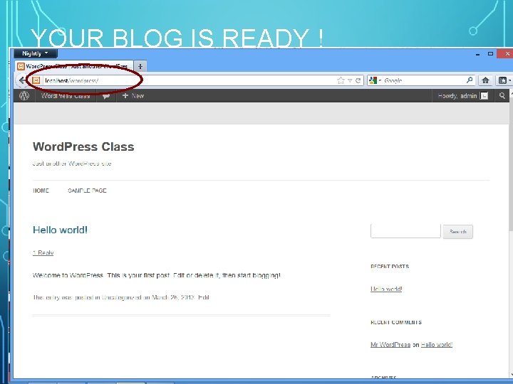 YOUR BLOG IS READY ! Google. Biz Advanced Institute of IT, Faisalabad. www/facebook/Skype/You. Tube/Info@=Google.