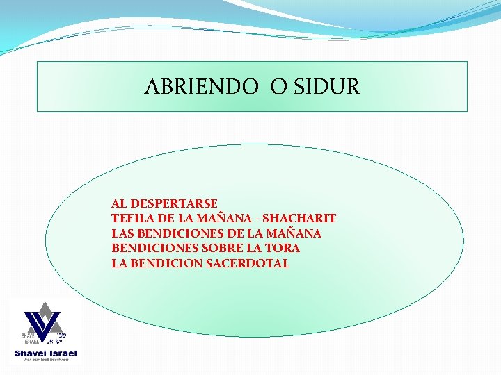 ABRIENDO O SIDUR AL DESPERTARSE TEFILA DE LA MAÑANA - SHACHARIT LAS BENDICIONES DE