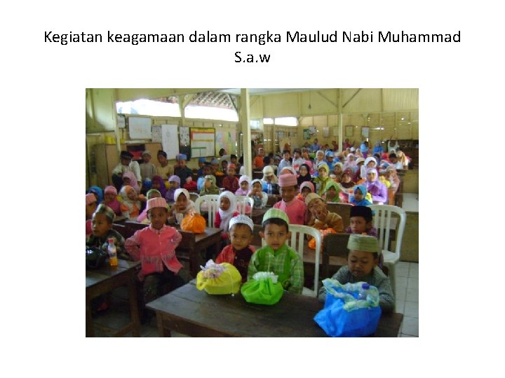 Kegiatan keagamaan dalam rangka Maulud Nabi Muhammad S. a. w 