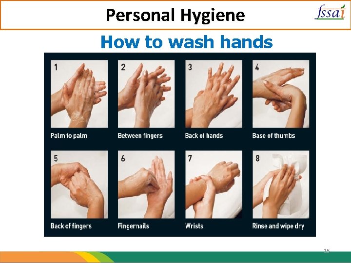 Personal Hygiene How to wash hands 15 
