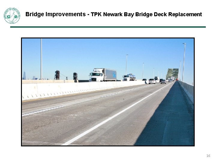 Bridge Improvements - TPK Newark Bay Bridge Deck Replacement 16 