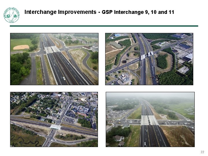Interchange Improvements - GSP Interchange 9, 10 and 11 22 