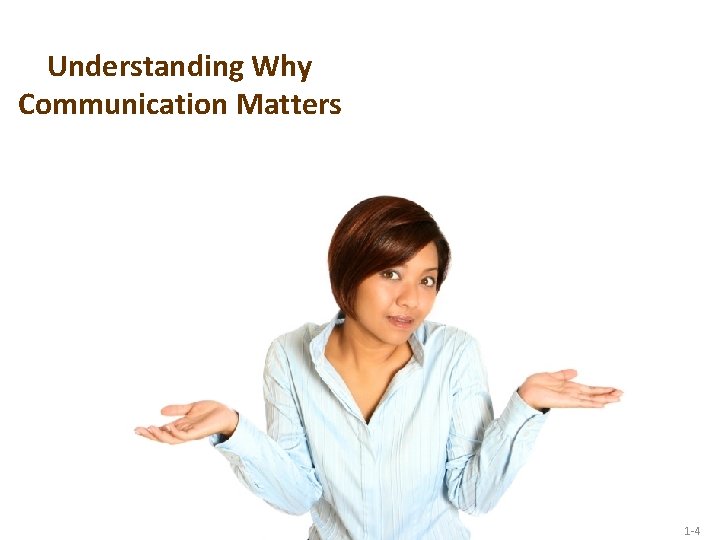 Understanding Why Communication Matters 1 -4 Understanding Why Communication Matters 1 -4