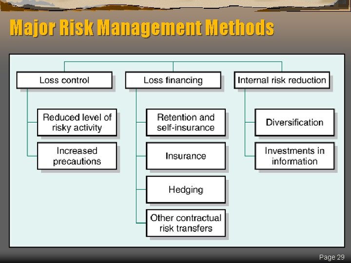 Major Risk Management Methods Page 29 