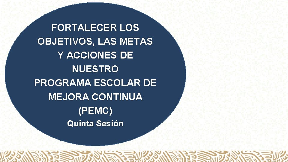 FORTALECER LOS OBJETIVOS, LAS METAS Y ACCIONES DE NUESTRO PROGRAMA ESCOLAR DE MEJORA CONTINUA
