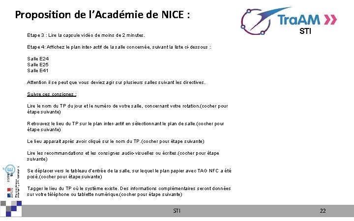 Proposition de l’Académie de NICE : Etape 3 : Lire la capsule vidéo de