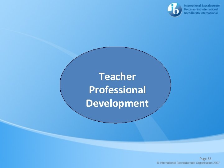 Teacher Professional Development Page 38 