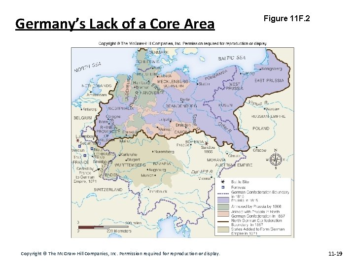 Germany’s Lack of a Core Area Copyright © The Mc. Graw-Hill Companies, Inc. Permission