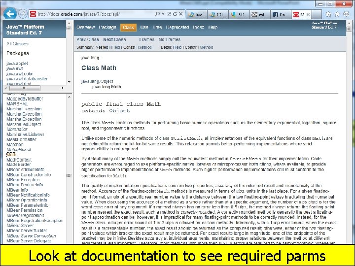 Look at documentation to see required parms Chapter 5 © copyright Janson Industries 2017